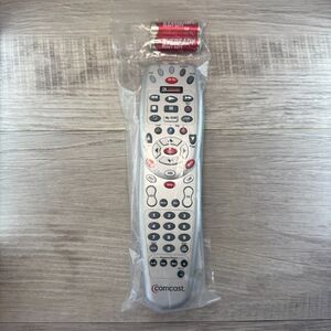 Comcast Universal Remote Control Silver Wireless Handheld with Batteries for DVR